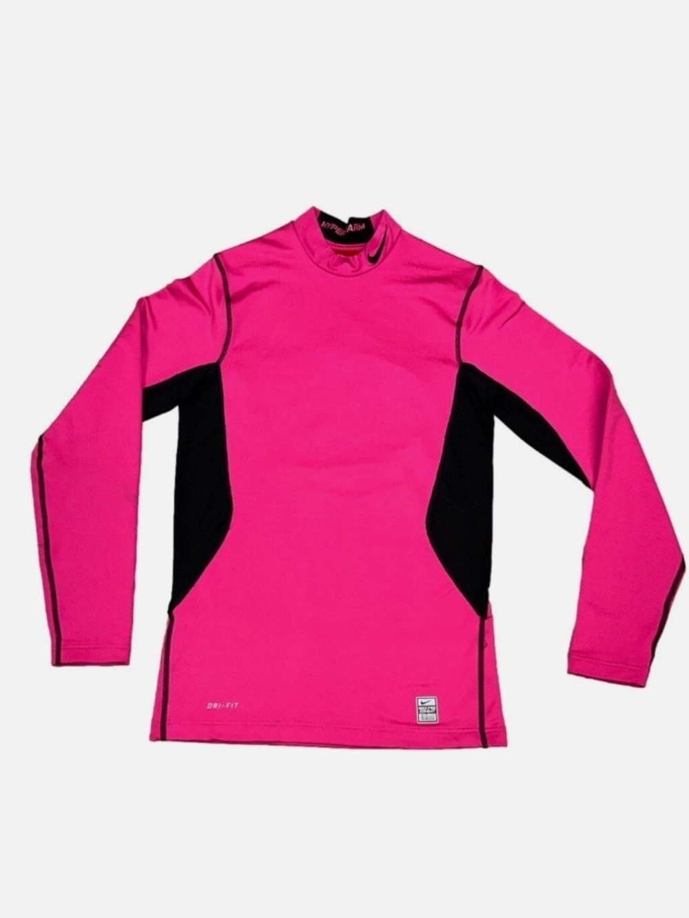 Nike Pro Combat Dri Fit Hyper-warm Hot Pink athletic top size XL